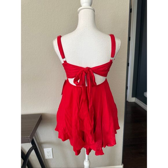 NWT American Threads Suki Twist Babydoll Mini Dress XS - Picture 4 of 10